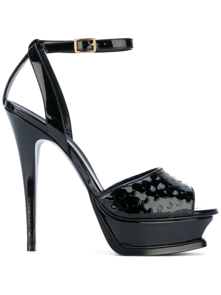 Saint Laurent Stiletto Sandals - Black