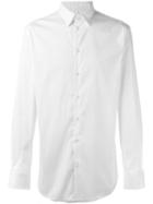 Emporio Armani Classic Shirt, Men's, Size: 40, White, Cotton/polyamide/spandex/elastane