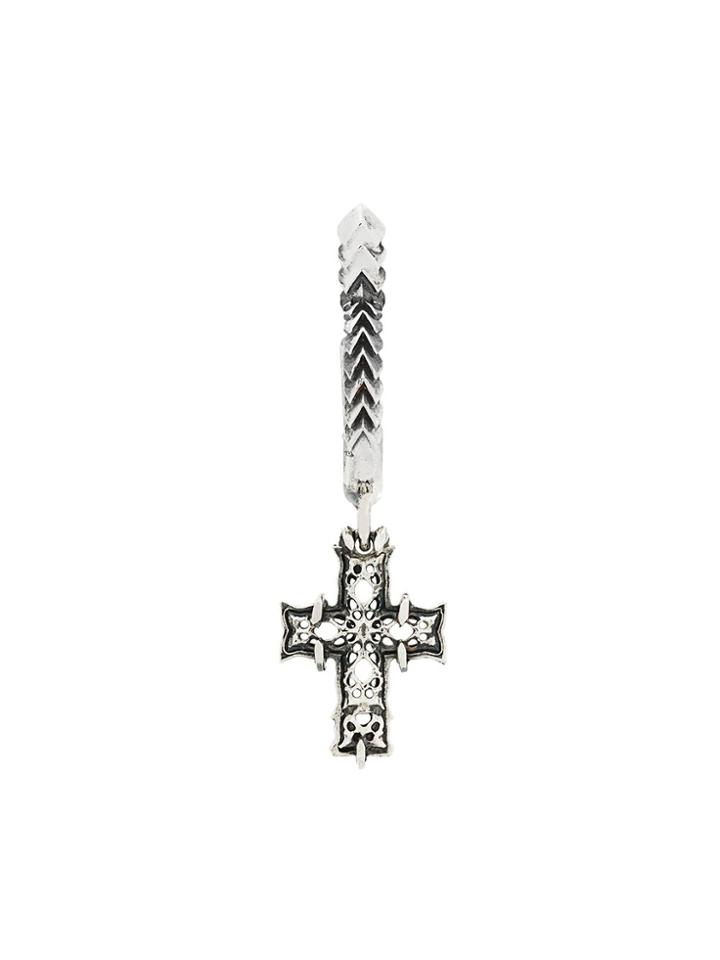 Emanuele Bicocchi Cross Earring - Metallic