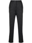 Dolce & Gabbana Brocade Cropped Trousers - Black