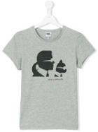 Karl Lagerfeld Kids - Silhouette Print T-shirt - Kids - Cotton/spandex/elastane - 16 Yrs, Girl's, Grey