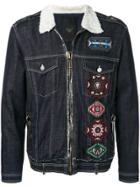 Frankie Morello Patch Denim Jacket - Blue