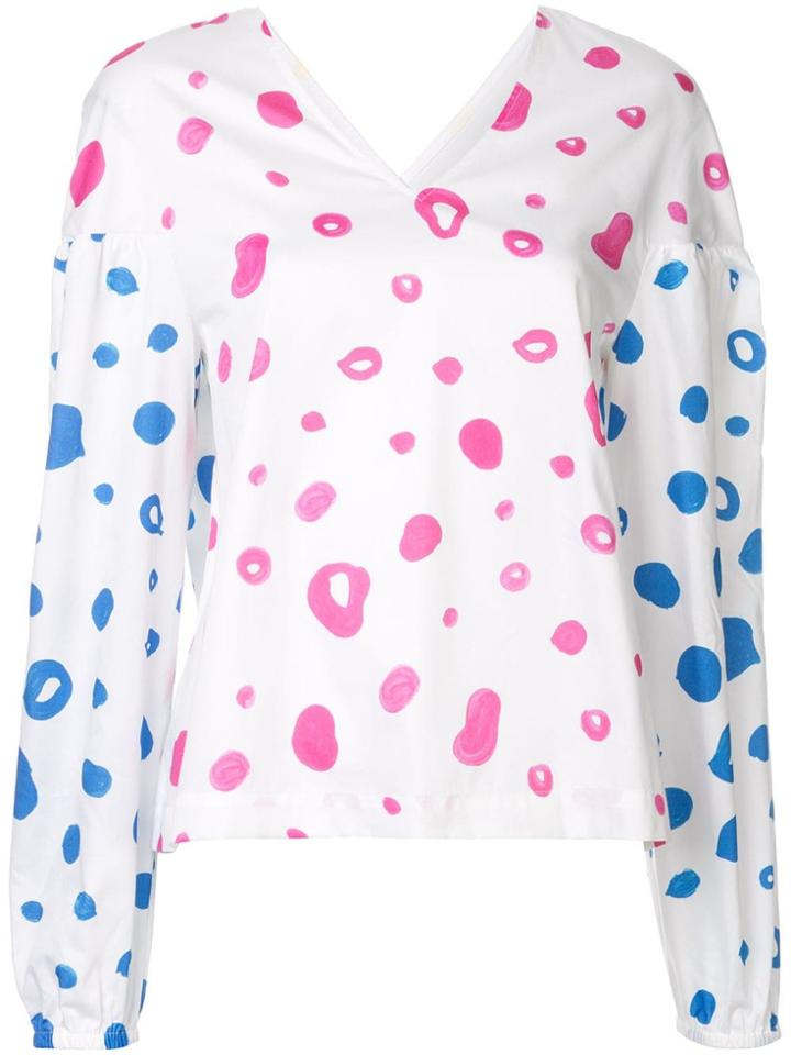 Mira Mikati Dotted Top - White
