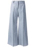Miharayasuhiro Palazzo Trousers, Women's, Size: 36, Grey, Wool