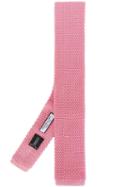 Fashion Clinic Timeless Knitted Square-tip Tie - Pink