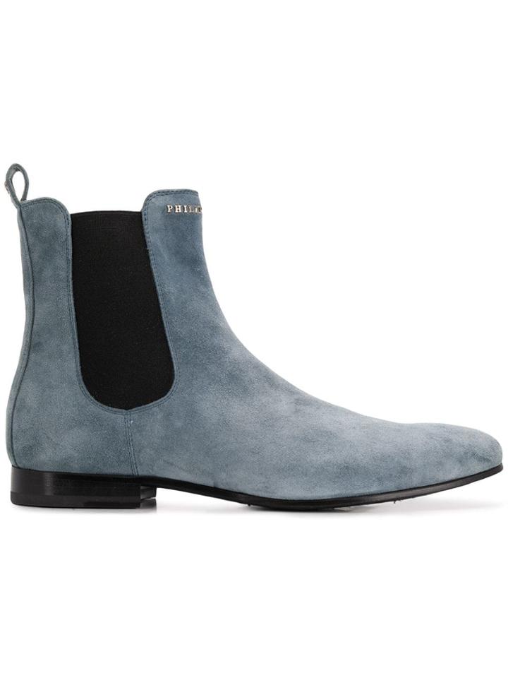 Philipp Plein Statement Ankle Boots - Blue