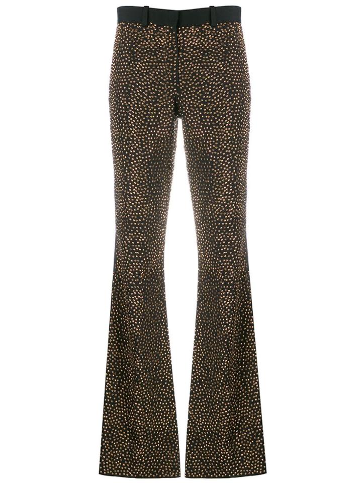 Each X Other Crystal Embellished Flared Trousers - Black