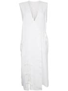 Facetasm Plain Shirt Dress - White