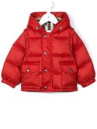 Burberry Kids - Hooded Puffer Jacket - Kids - Feather Down/polyester - 9 Mth, Red