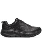 Hoka One One Low Top Layered Heel Lace Up Bondi Sneakers - Black