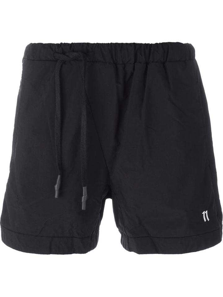 11 By Boris Bidjan Saberi Off-centre Drawstring Swim Shorts