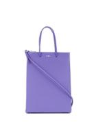 Medea Embossed Logo Tote - Purple
