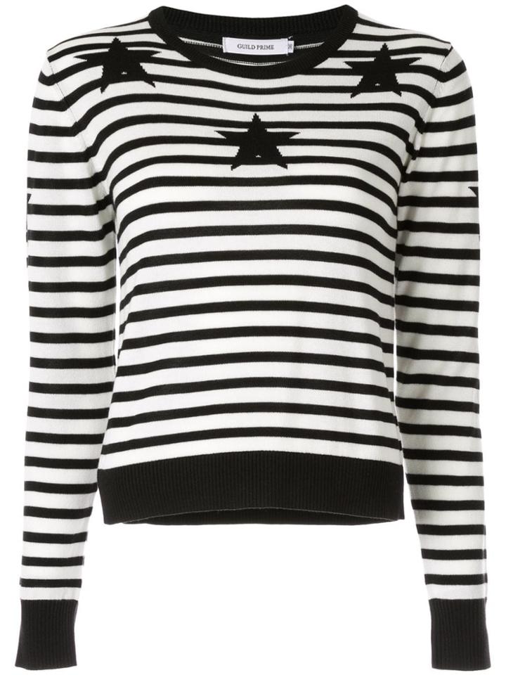 Guild Prime Stars And Stripes Jumper - White