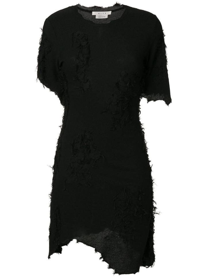 Alyx Asymmetric Fitted Dress - Black