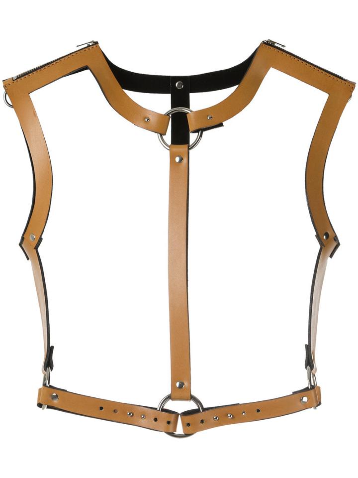 À La Garçonne - Leather Harness - Unisex - Leather - One Size, Brown, Leather
