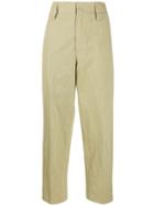 Forte Forte High-waisted Loose Fit Trousers - Green