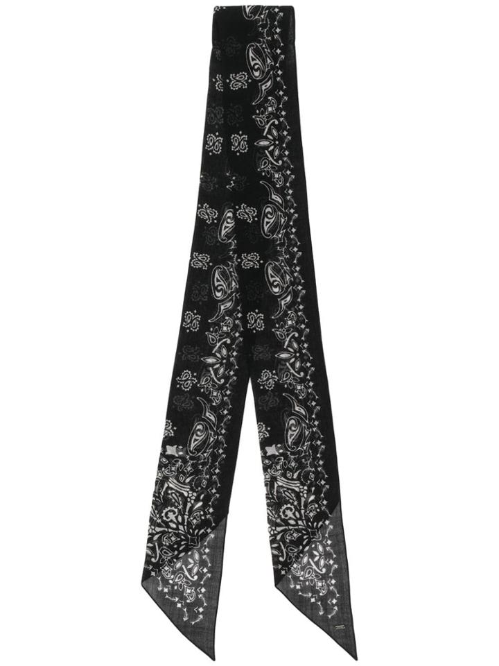 Saint Laurent Classic Neck Scarf - Black