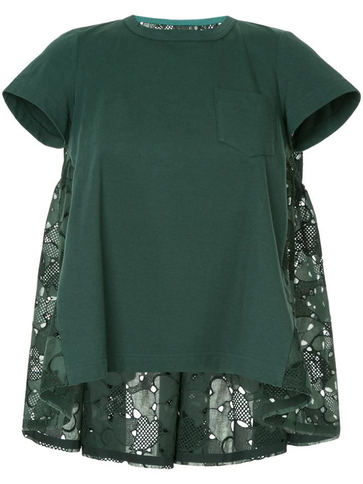 Sacai Embroidered Blouse - Green