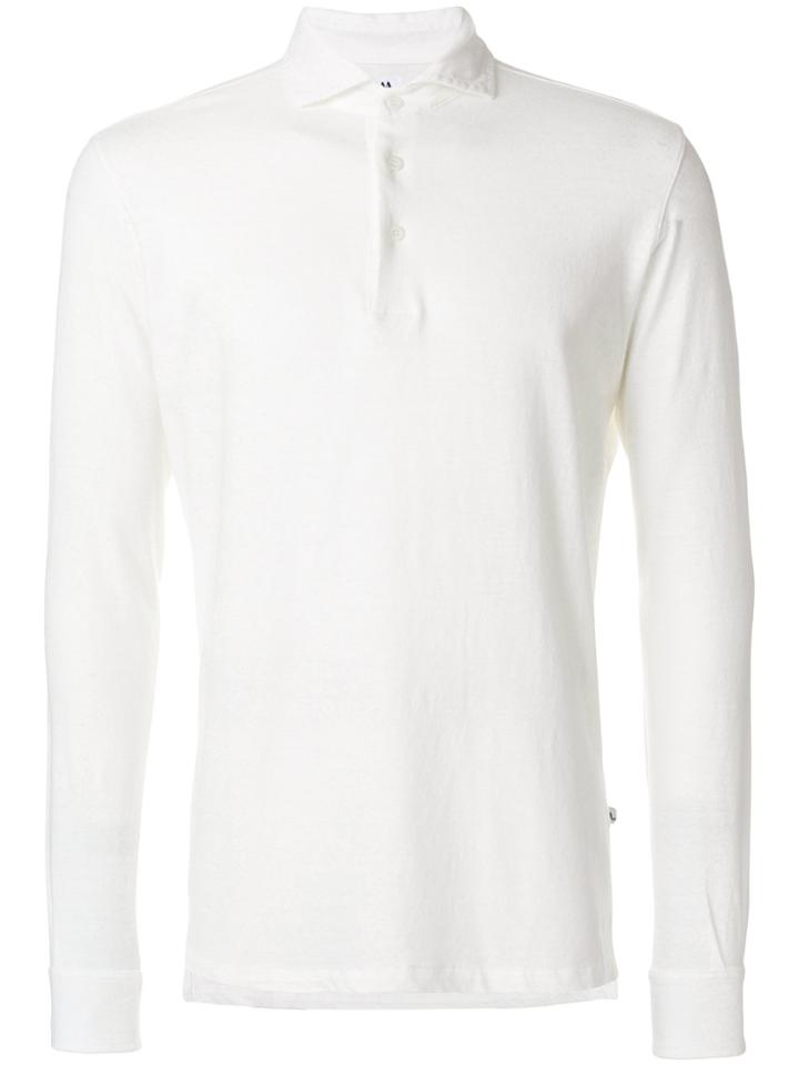 Doppiaa Long-sleeved Polo Shirt - White