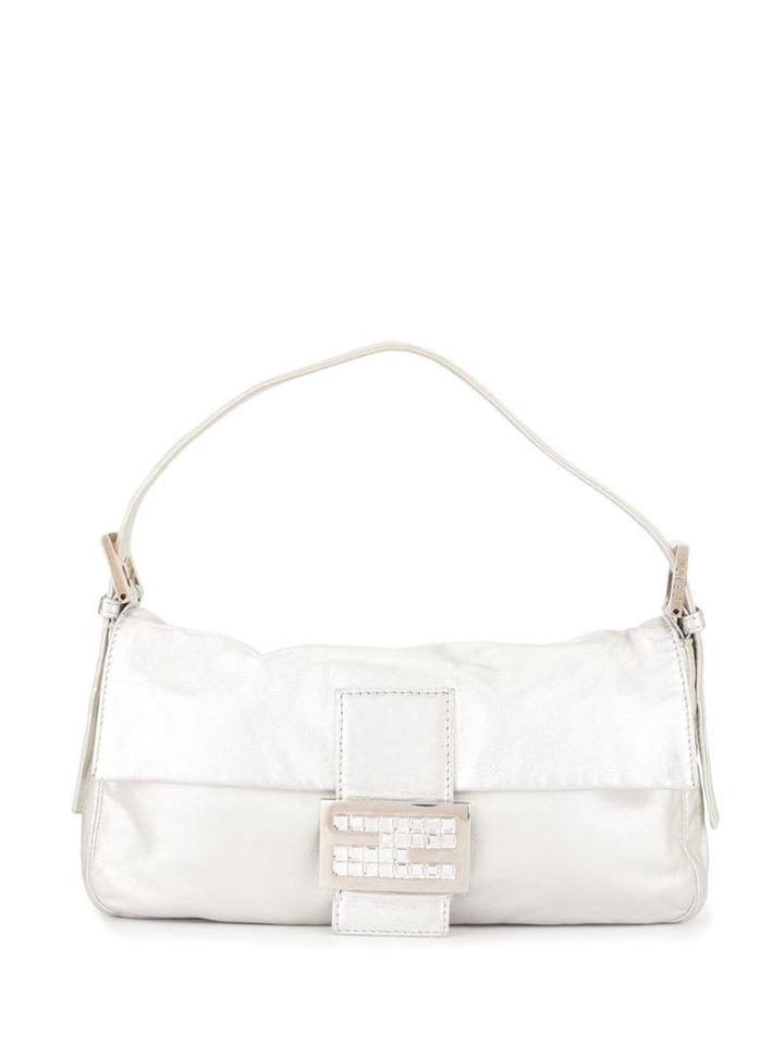 Fendi Pre-owned Baguette Shoulder Bag - Silver