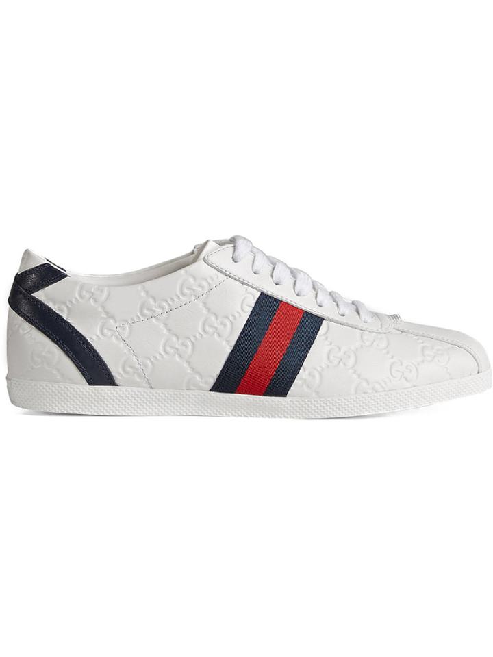 Gucci Guccissima Leather Lace-up Sneaker - White