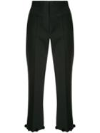 Ports 1961 Pom-pom Hem Cropped Trousers - Black