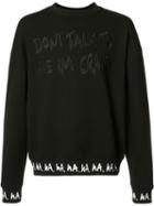 Haculla 'i'm Crazy' Print Sweatshirt, Men's, Size: Large, Black, Cotton/polyester