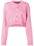 Marc Jacobs Cropped Knit Cardigan - Pink