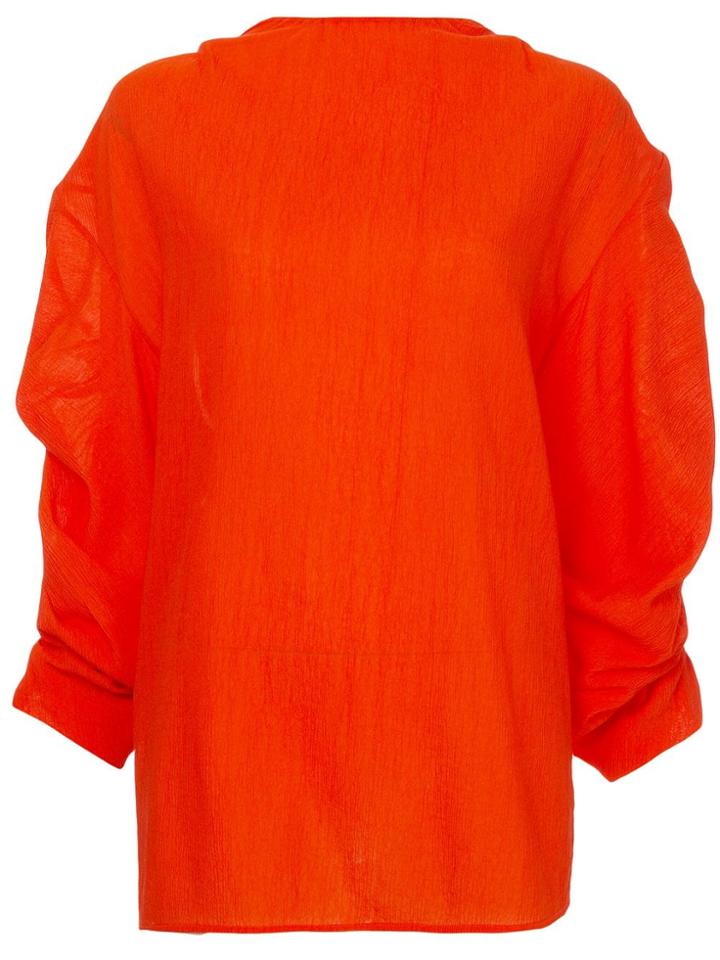 Jil Sander Ruched Shirt - Orange