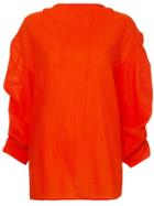 Jil Sander Ruched Shirt - Orange