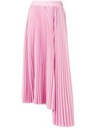 Msgm Asymmetric Pleated Skirt - Pink
