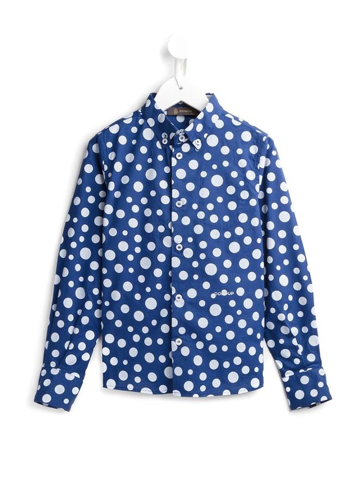 Dondup Kids Polka Dot Button Down Shirt