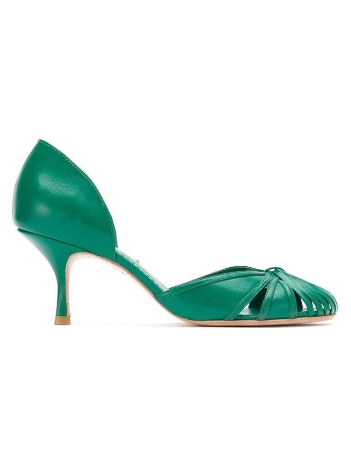 Sarah Chofakian Sarah Pumps - Green