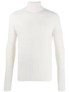 Transit Turtleneck Ribbed Jumper - White