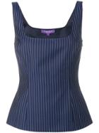 Ralph Lauren Collection Stripe Pattern Top - Blue