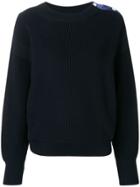 Moncler Navy Knit Sweater - Blue