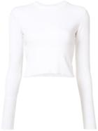 Proenza Schouler Cropped Jumper, Women's, Size: Small, White, Polyamide/viscose