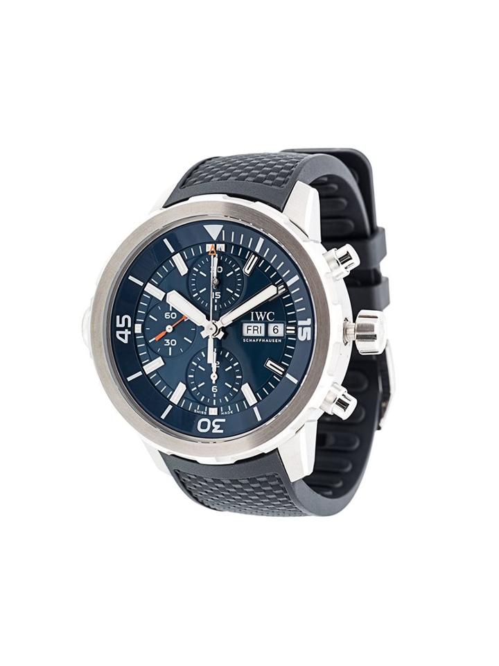 Iwc 'aquatimer Expedition Jacques Yves Cousteau' Analog Watch, Men's, Blue