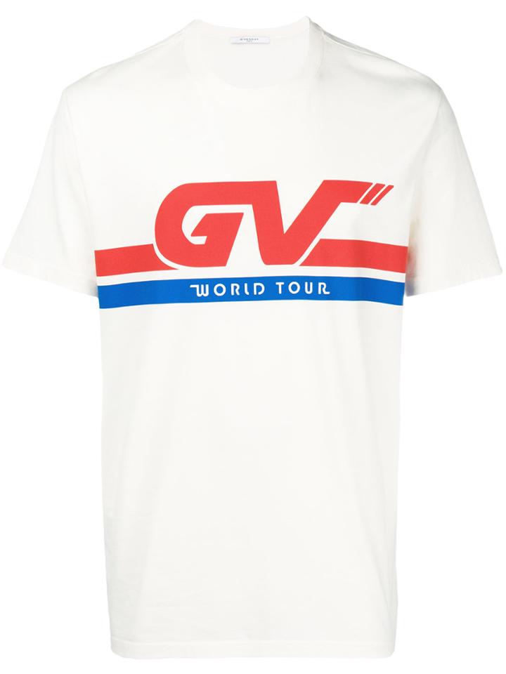 Givenchy Graphic Slogan Print T-shirt - Nude & Neutrals