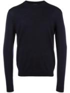 Ps By Paul Smith Round Neck Jumper, Men's, Size: Medium, Blue, Merino