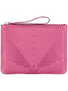 Golden Goose Deluxe Brand Satin Stitched Star Clutch, Women's, Pink/purple