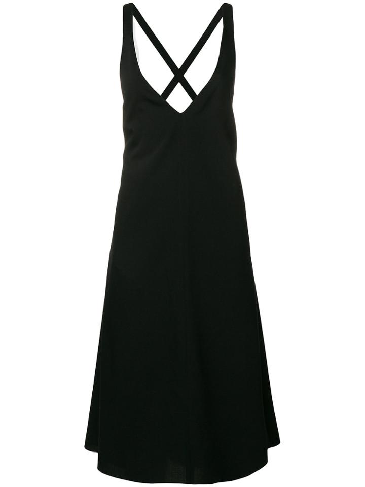 Jil Sander Navy Flared Shift Dress - Black
