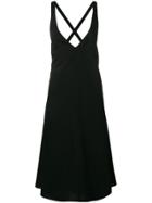 Jil Sander Navy Flared Shift Dress - Black