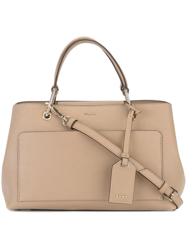 Dkny Medium Front Pocket Tote, Women's, Nude/neutrals