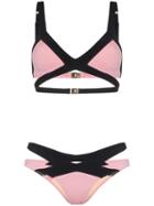 Agent Provocateur Mazzy Triangle Cutout Bikini - Pink
