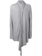 Lost & Found Ria Dunn Draped Long 'over' Cardigan, Men's, Size: Medium, Grey, Cotton