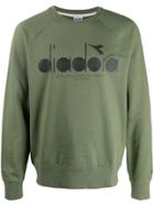 Diadora Logo Print Sweatshirt - Green