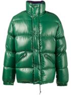 Moncler Jeanbart Glossy Puffer Jacket - Green