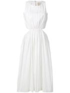 Erika Cavallini Striped Day Dress - White