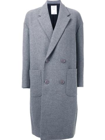 Mr. Gentleman Mr. Gentleman X Cityshop 'chester' Coat, Women's, Grey, Nylon/cupro/wool